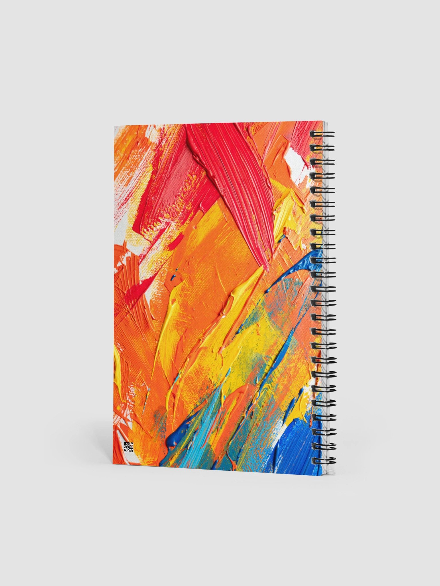 Vibrant Brushstrokes Spiral Notebook product image (2)