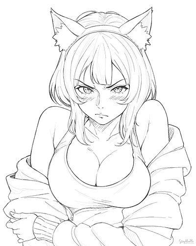 OC Honka sketch wip #vgencomm