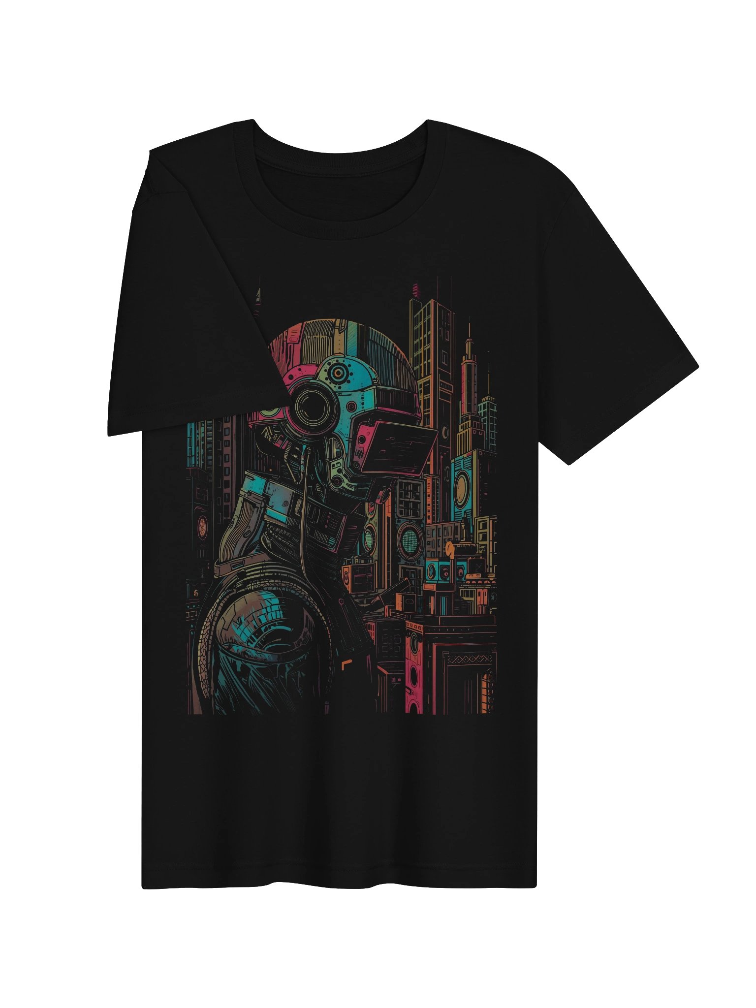 Future Metropolis Mech Lightweight T-Shirt product image (6)