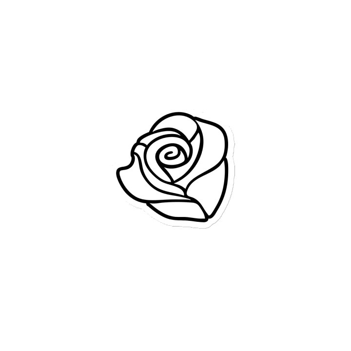 White Rose Die-Cut Magnet product image (1)