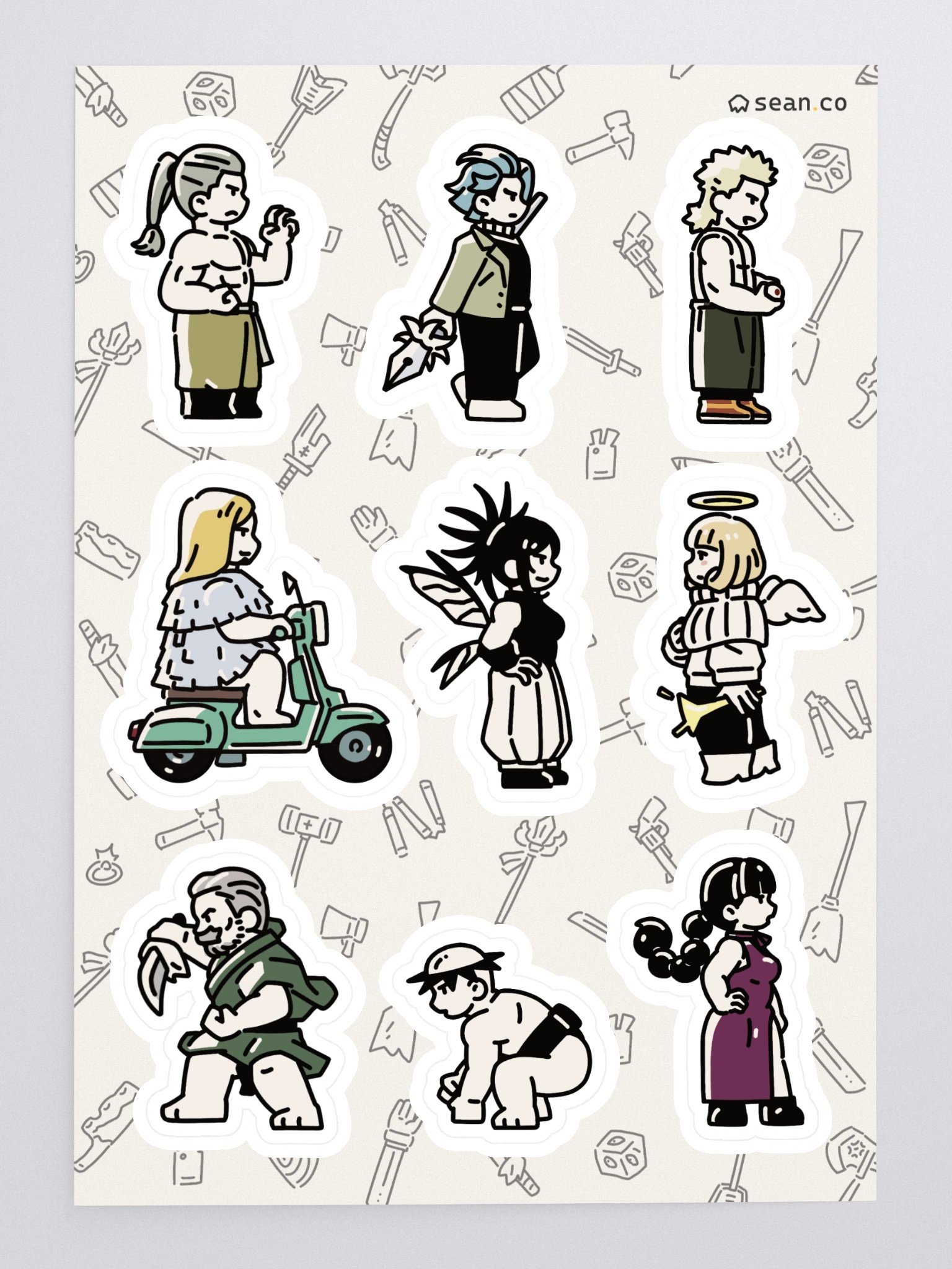 Culling Game Players 2 Jujutsu Kaisen Sticker Sheet | Reggie Iori Chizuru Remi Charles Hagane Rokujushi Yorozu Hana product image (1)