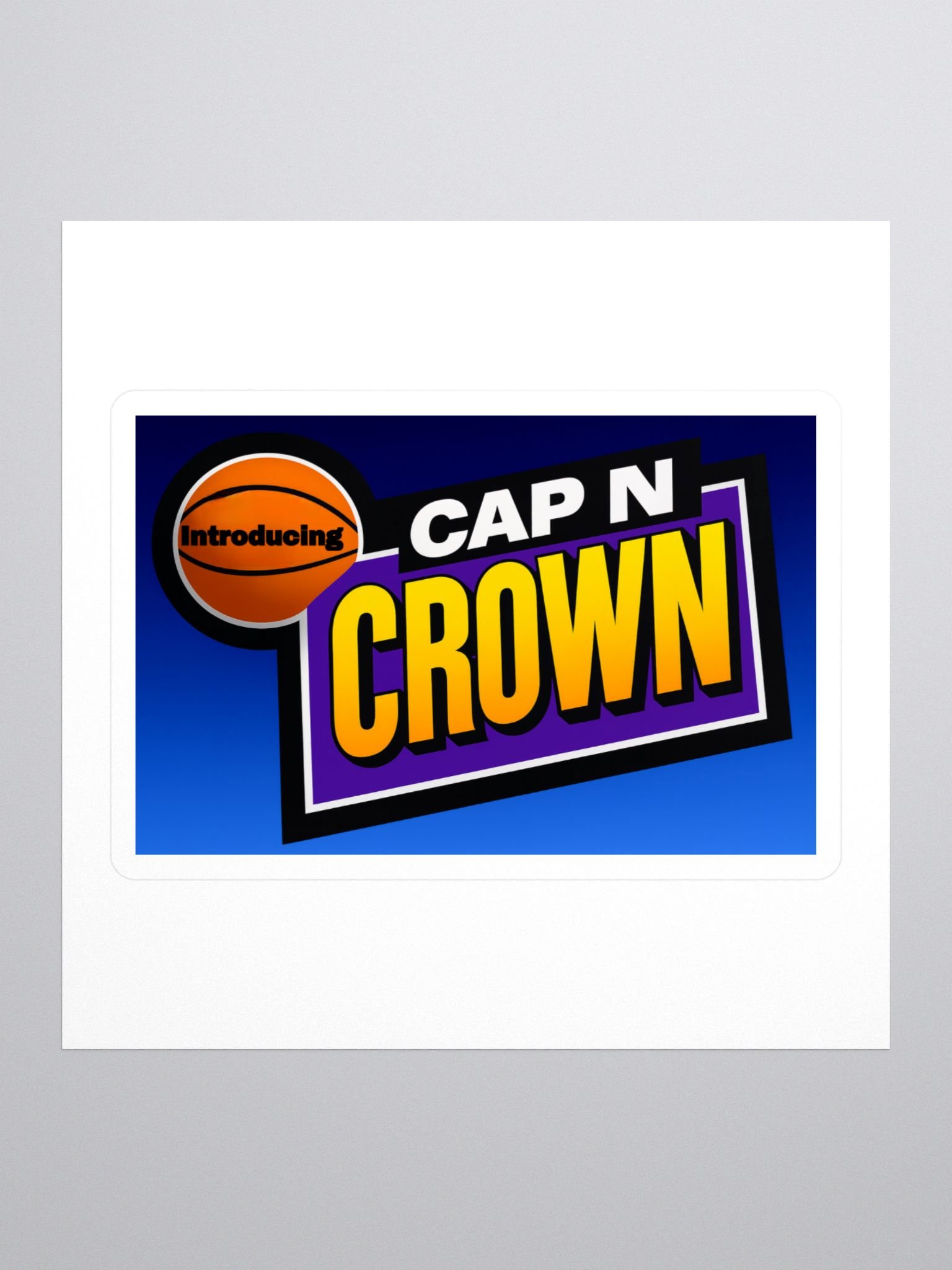 Cap N Crown Logo Sticker (NBA Inside Stuff) product image (1)