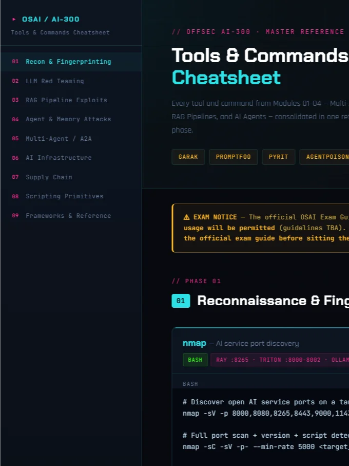 The Unofficial Offensive Security AI Red Teamer Study Notes + FREE Cheat Sheet product image (5)