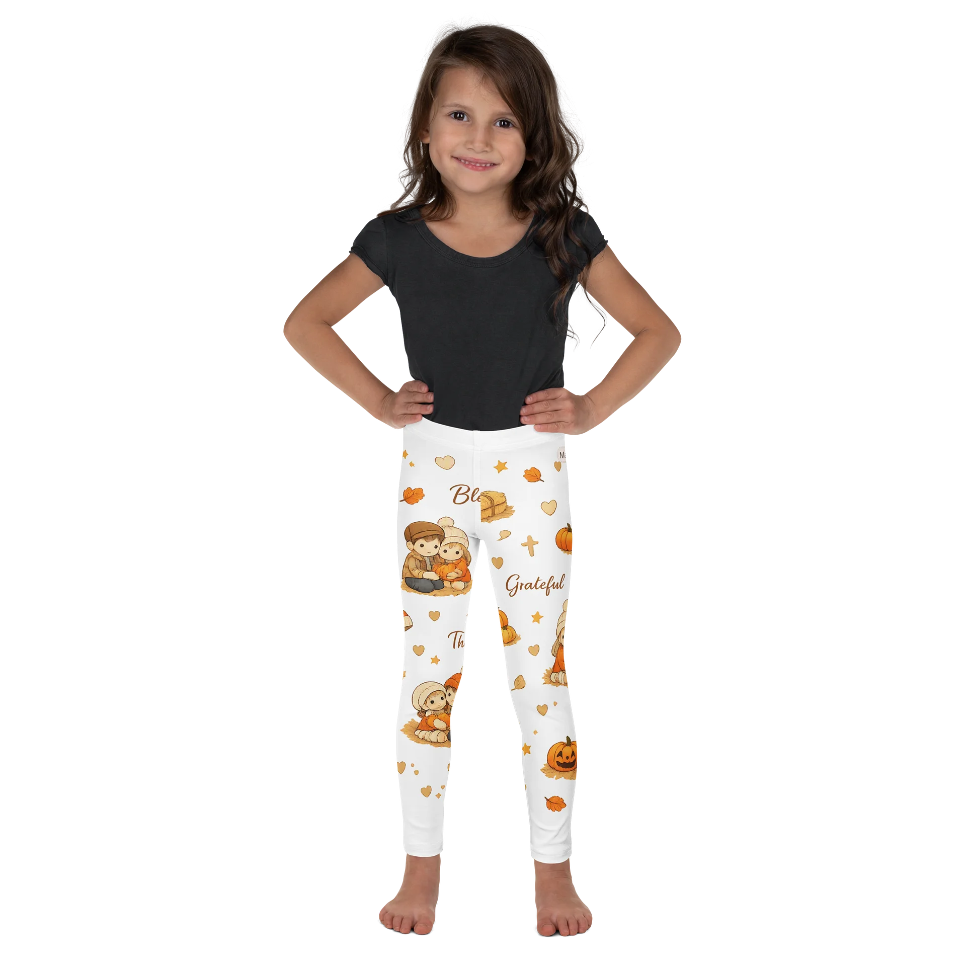 Cozy Autumn Kids All-Over Print Leggings product image (1)