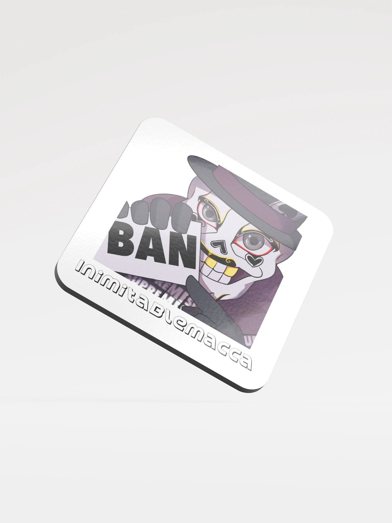 Macca's Ban Emoji on a coaster! product image (1)