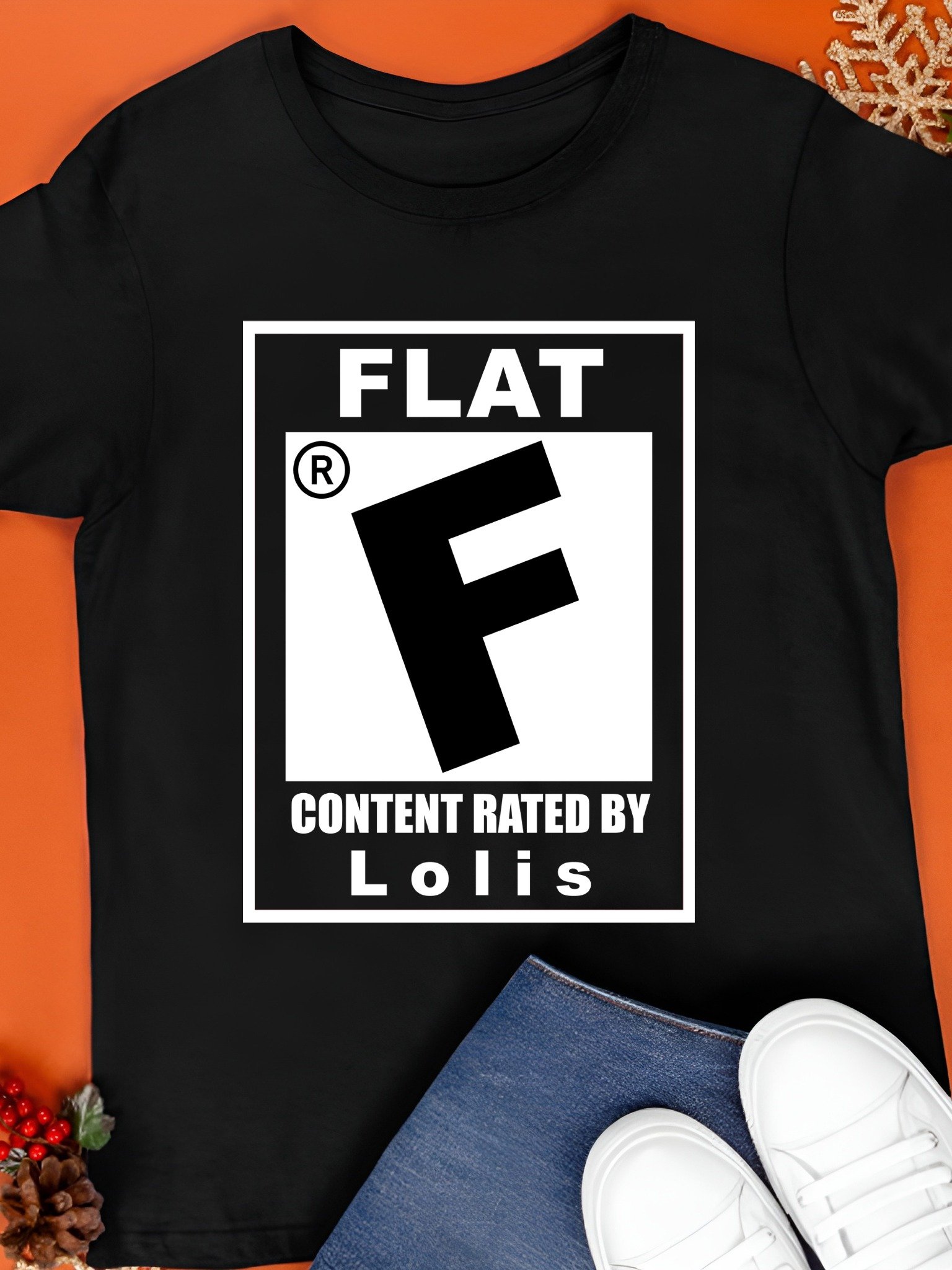 Flat Content Rated By Lolis Shirt product image (1)