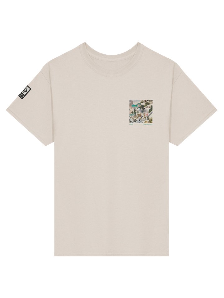 E-Train | 7 Wonders Artwork Front & Sleeve Double Graphic Tee product image (1)