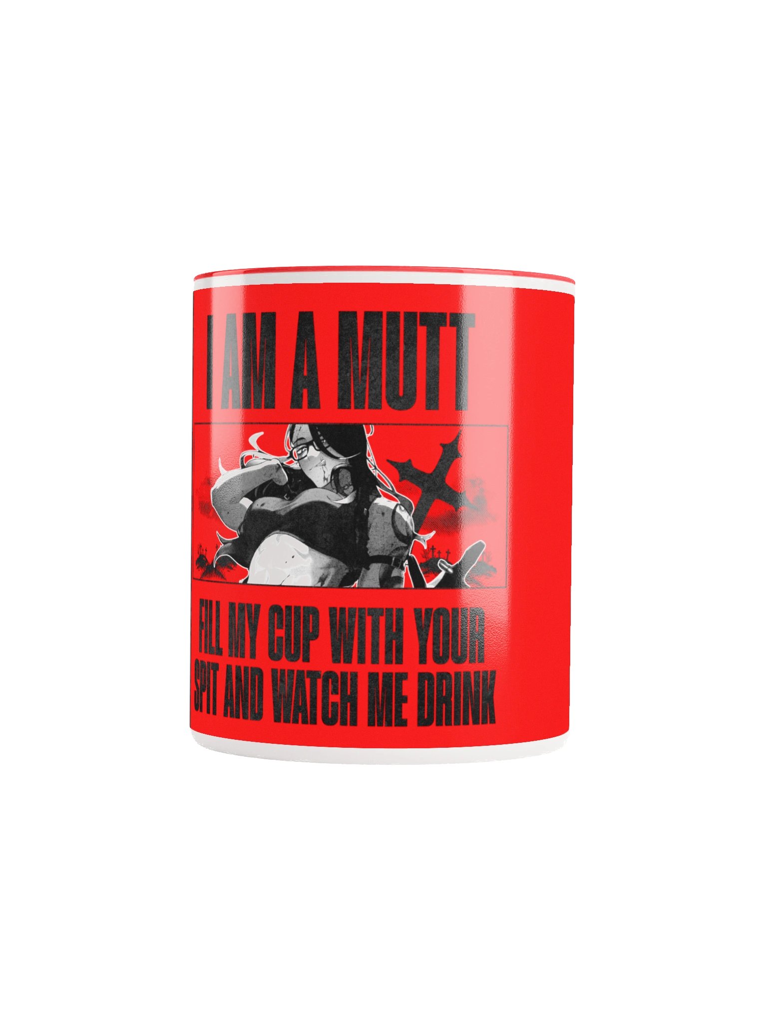 I Am a Mutt Ceramic Mug (RED) product image (19)