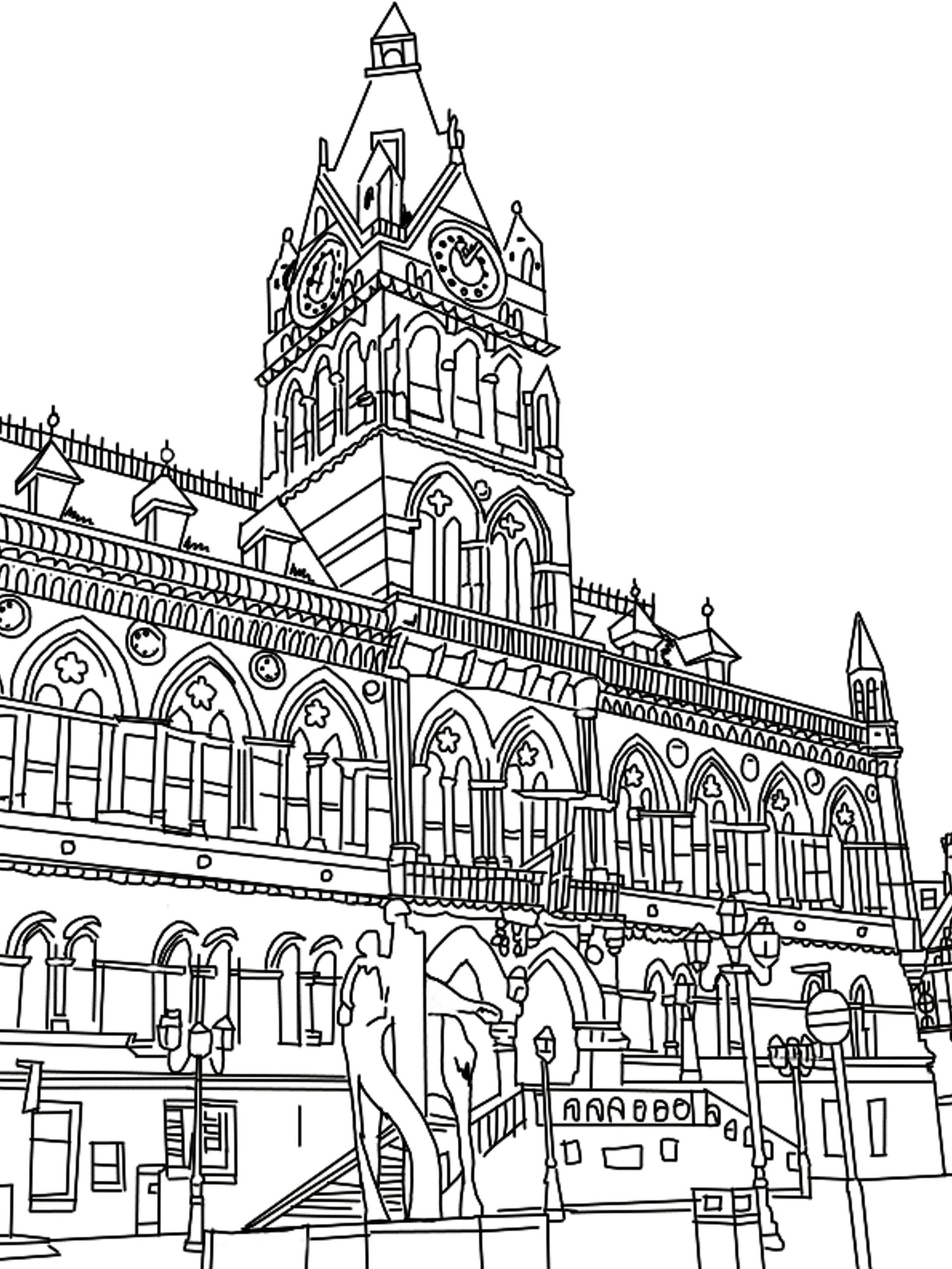 Colouring Sheets of Chester Buildings product image (1)