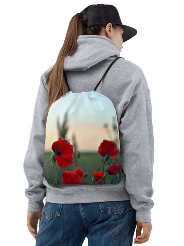 Drawstring bag - Poppies in the wind product image (2)