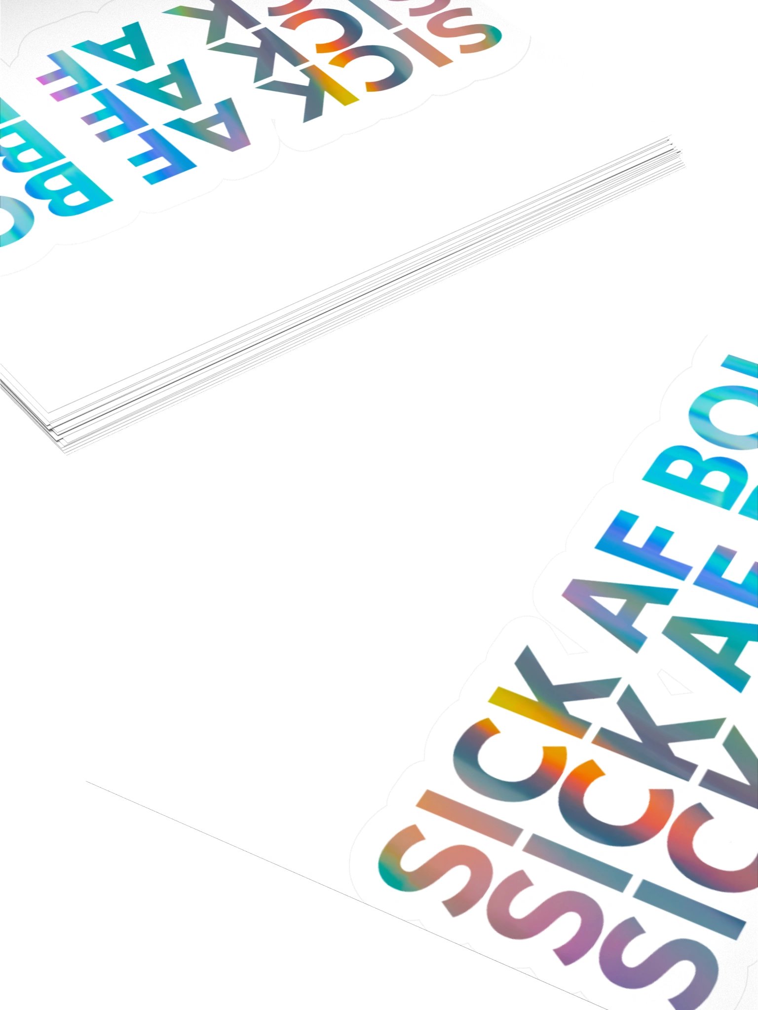 Sick AF Boi Stickers | Runesy Merch Collection | Kiss Cut Stickers product image (4)