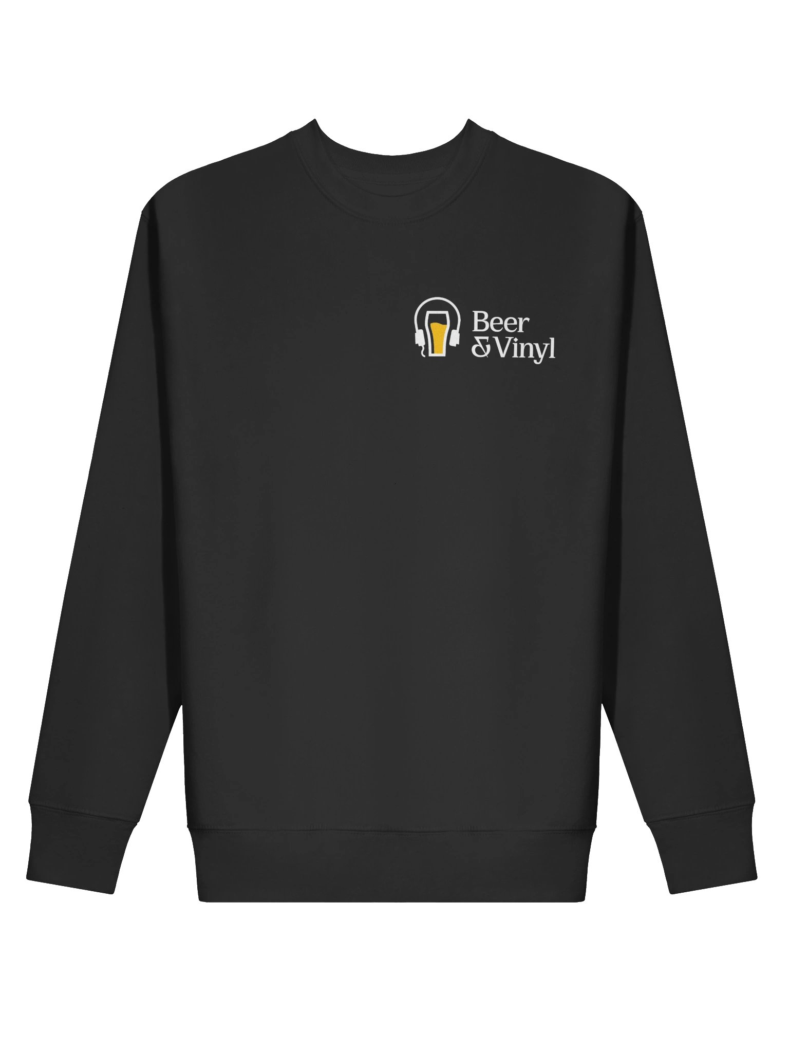 Beer & Vinyl Black Sweater product image (2)