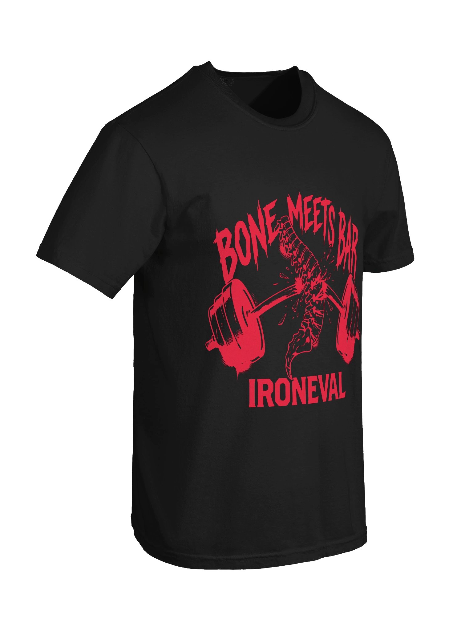 Bone Meets Bar Powerlifting T-Shirt product image (3)