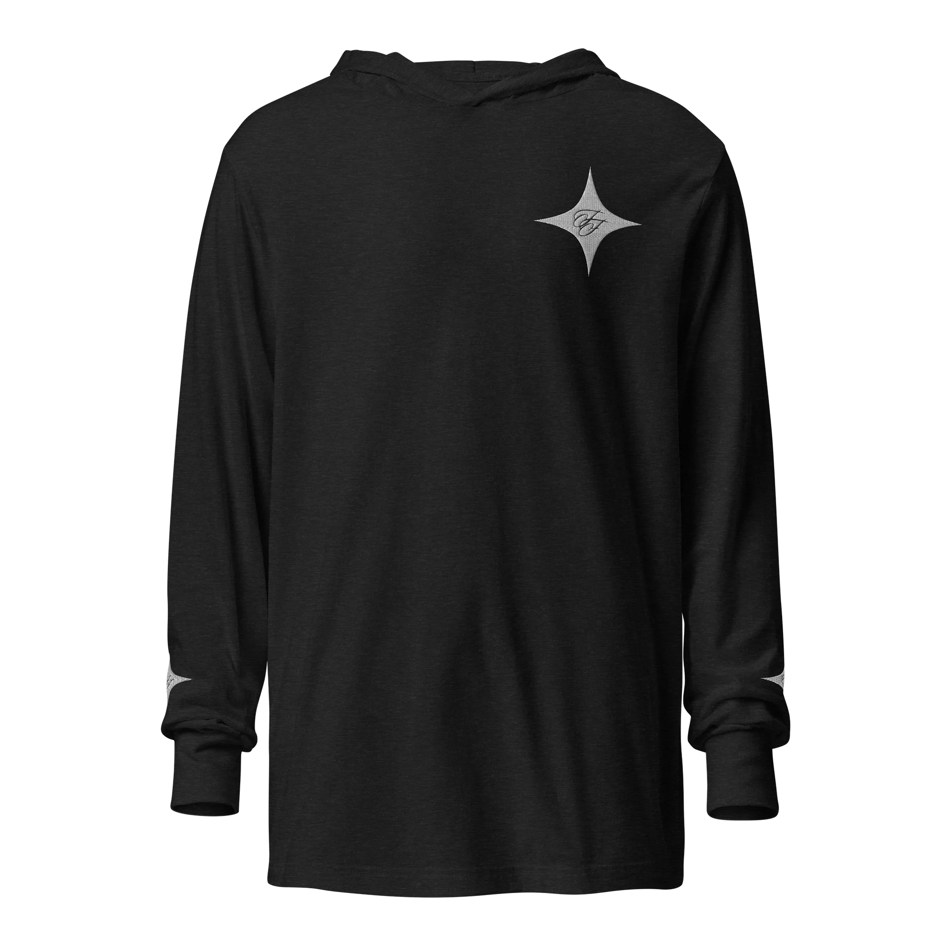 F&F Star Hooded Long Sleeve Tee (EMBRD) product image (1)