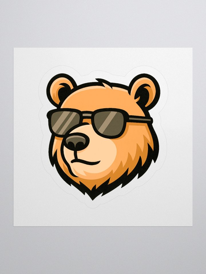 Lazy Chill Bear Sticker product image (3)