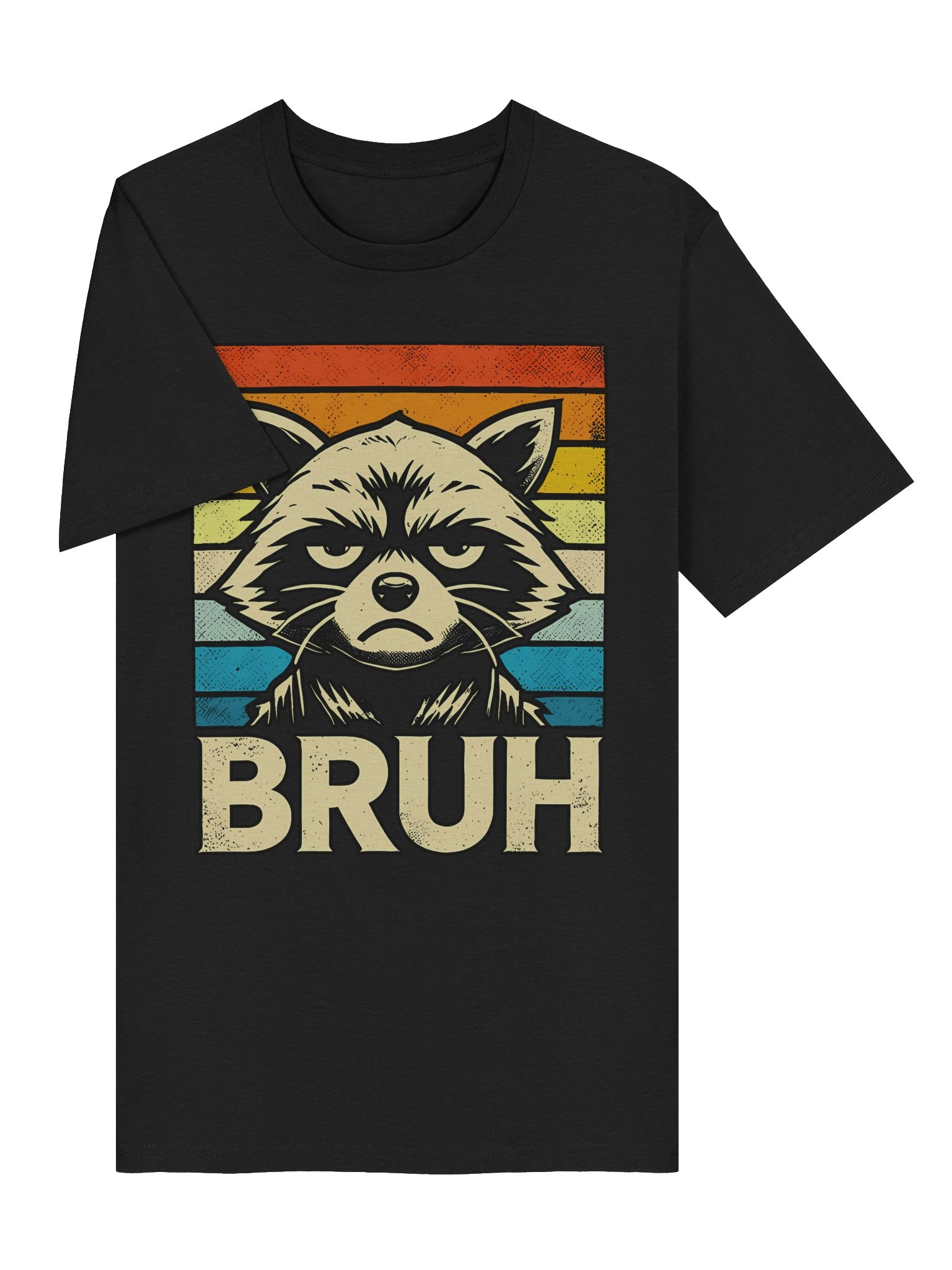 Raccoon Bruh Retro Rainbow product image (15)