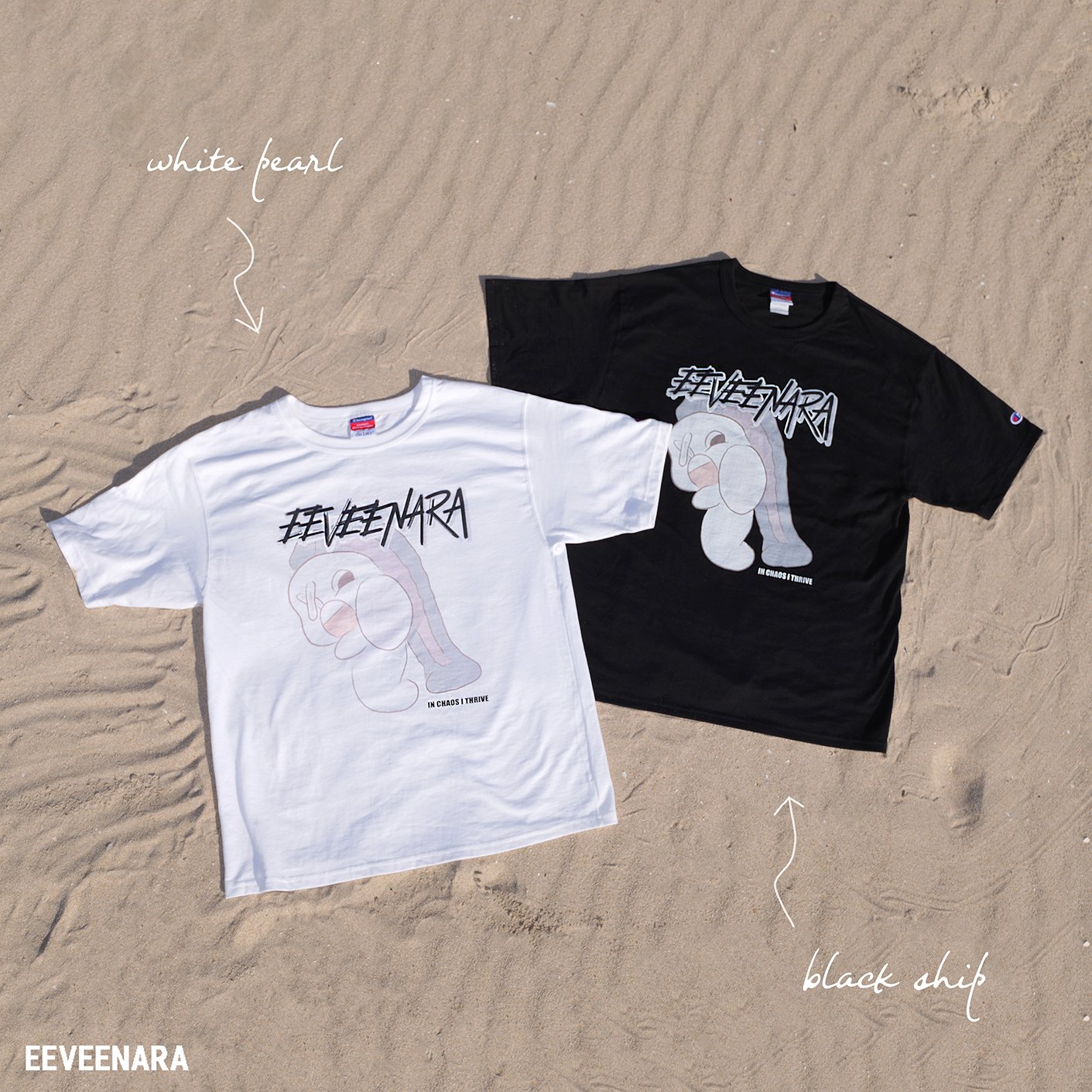IN CHAOS I THRIVE x CHAMPION TEE - [BLACK] product image (3)