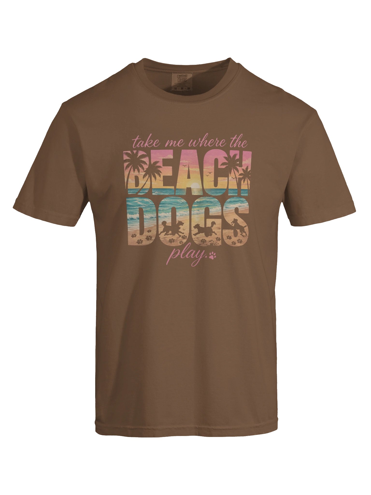 Take Me Where The Beach Dogs Play™ Coastal Dog Lover T-Shirt product image (6)