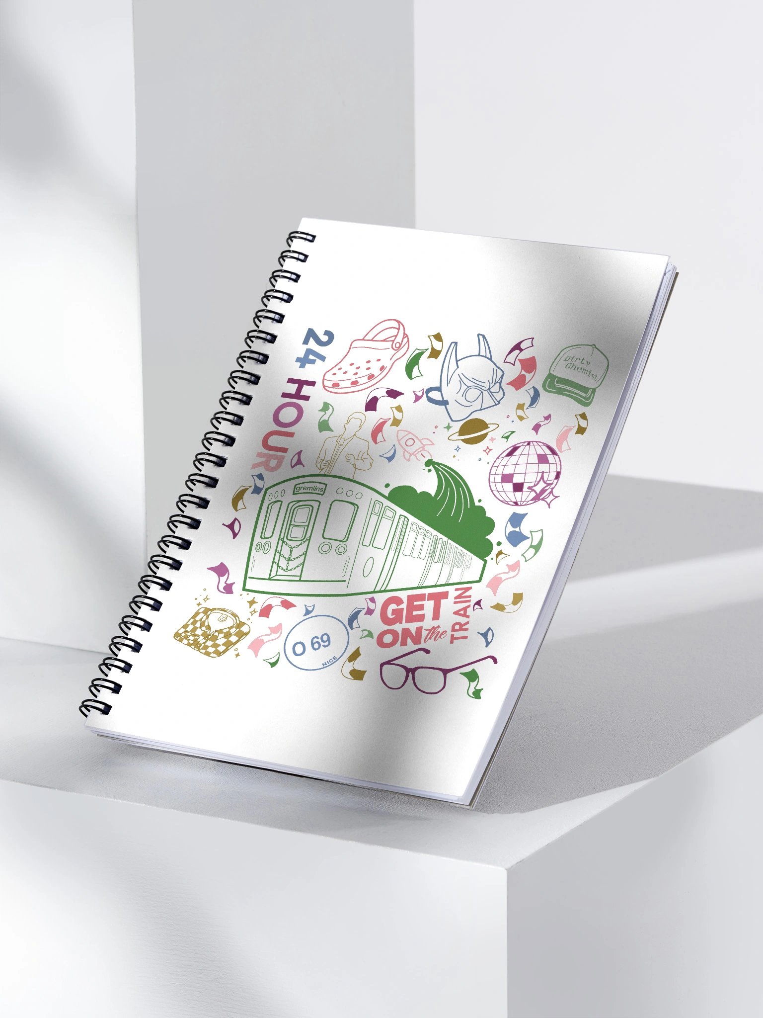 24hr Train Spiral Notebook product image (3)