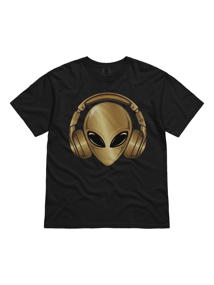 Golden Alien Headphones T-Shirt product image (1)