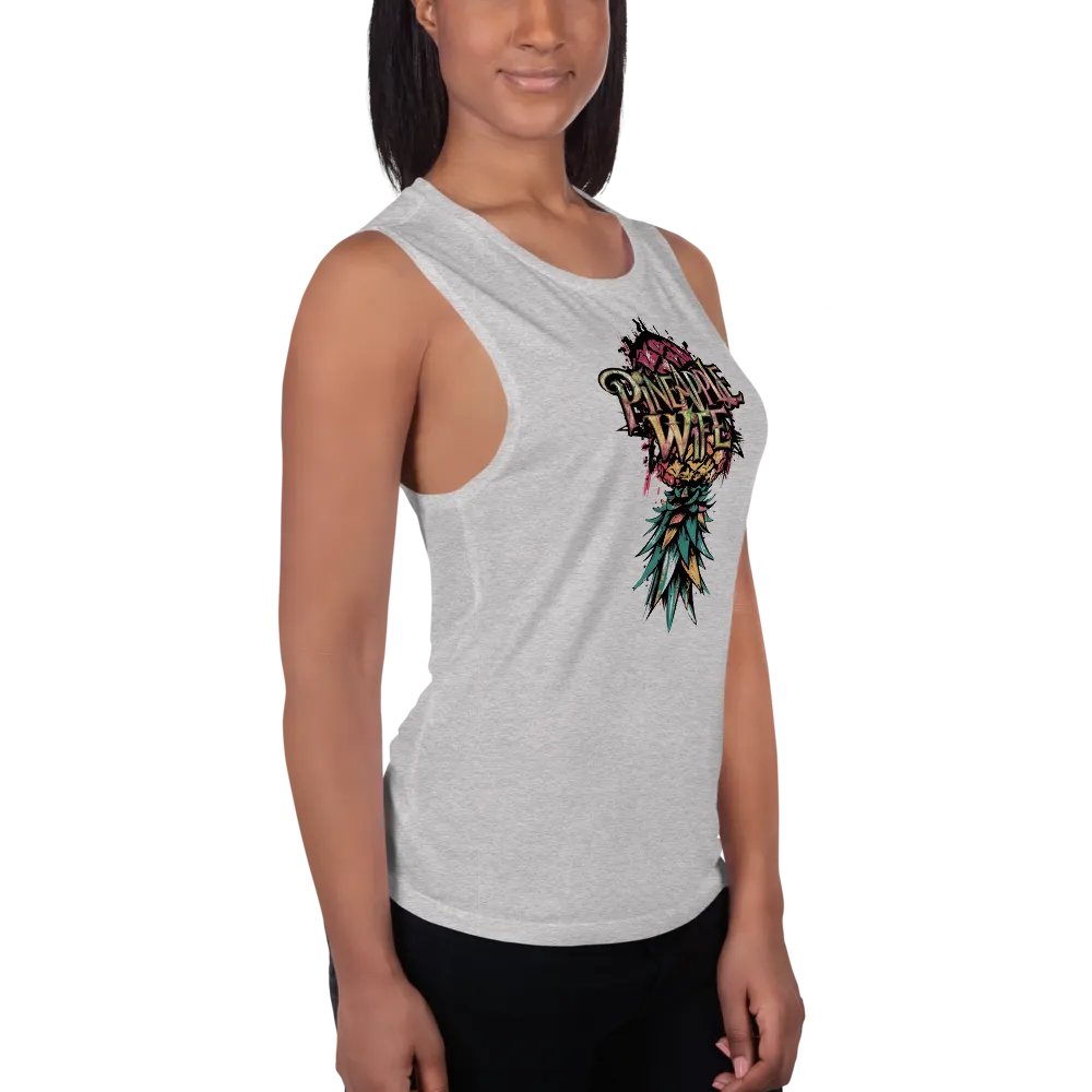 Pineapple Wife Urban Pineapple Flowy Muscle Tank product image (51)