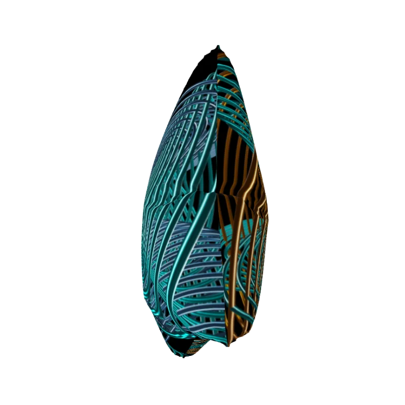 Oscilloscopic Dance 1+2 - Lissajous Figures Mathematical Art Pillow product image (4)