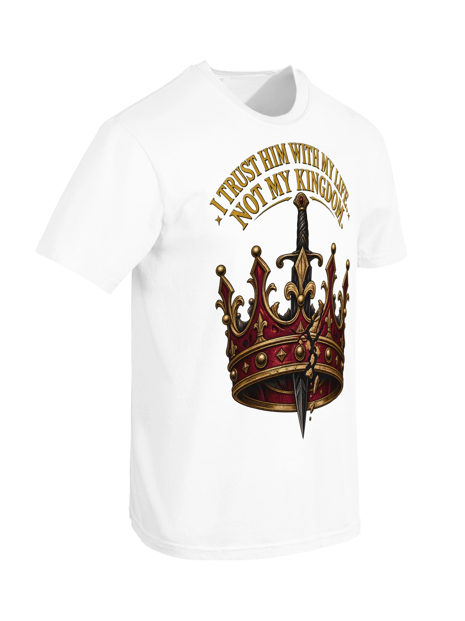 I Trust Him With My Life Not My Kingdom Romantasy Crown Shirt product image (11)