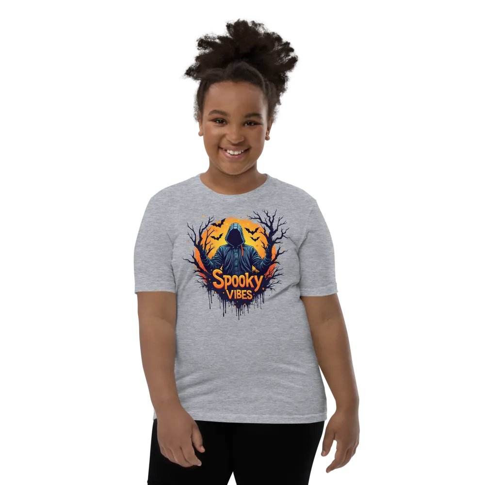 Spooky Vibes Hooded Youth T-Shirt product image (25)