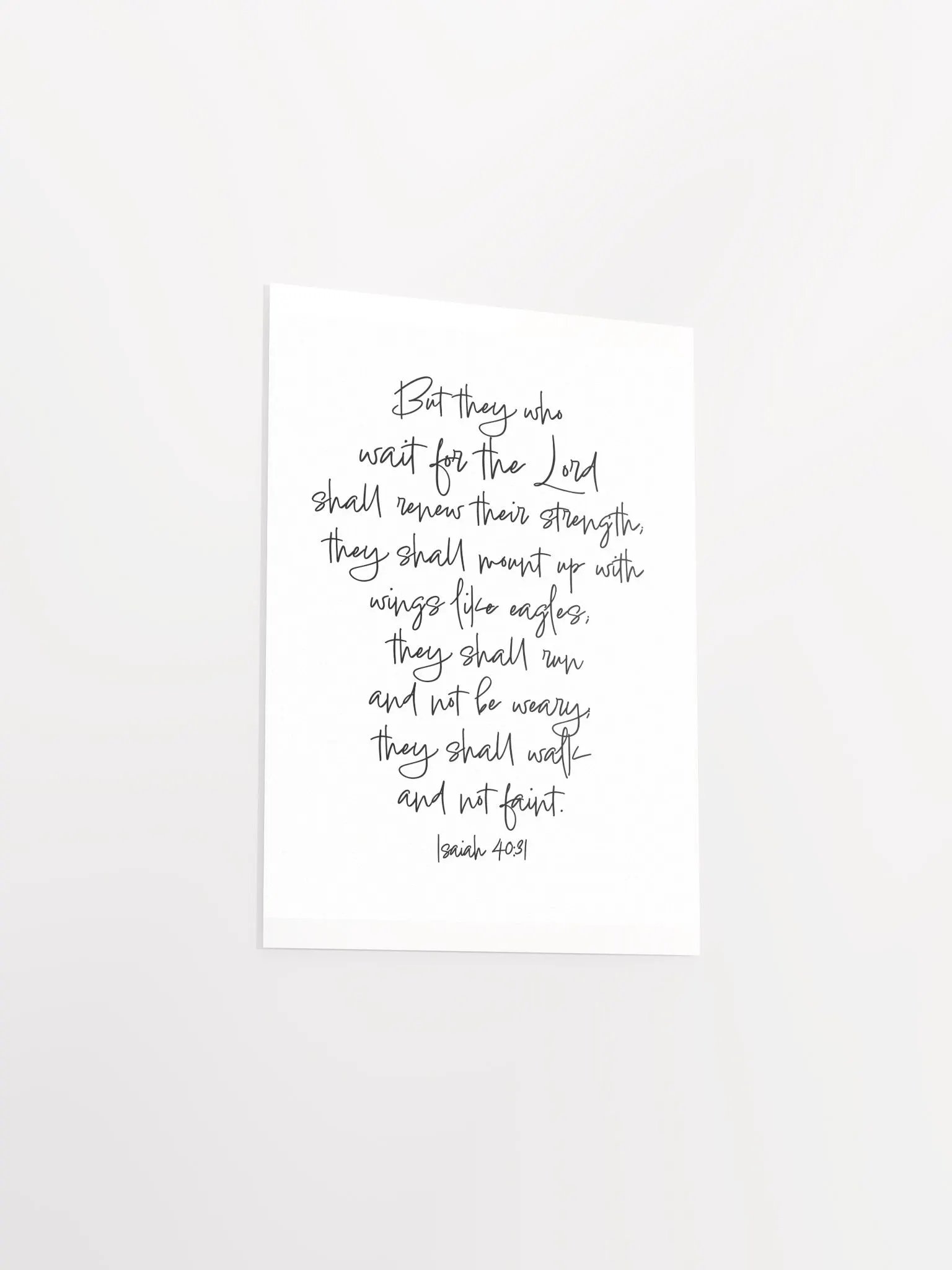 Mount Up With Wings Like Eagles - Print product image (3)