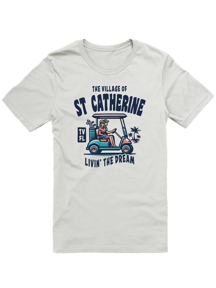 The Village of St Catherine TV FL Golf Cart Design T-Shirt product image (4)