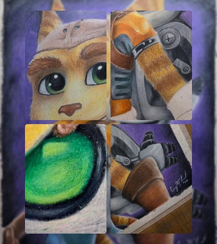 Up close of finished Ratchet & Clank 🖍

LIVE Art every Sunday!! 🔴
kick.com/mcleodscreations

#kickartcrew #fyp #playstation #art