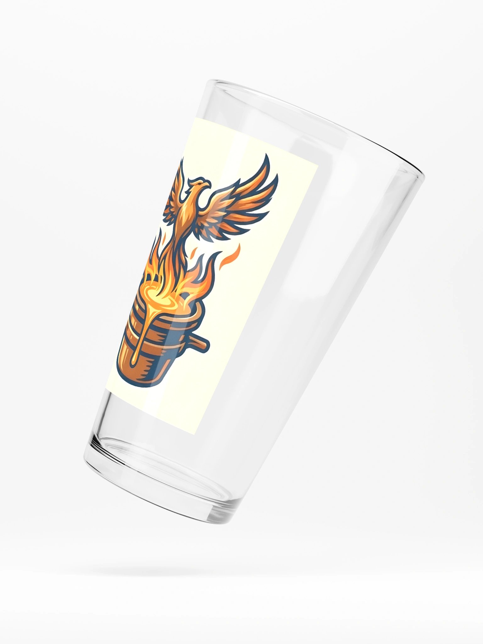 Prometheus_Pyrography - Pheonix, Tall Glass product image (5)