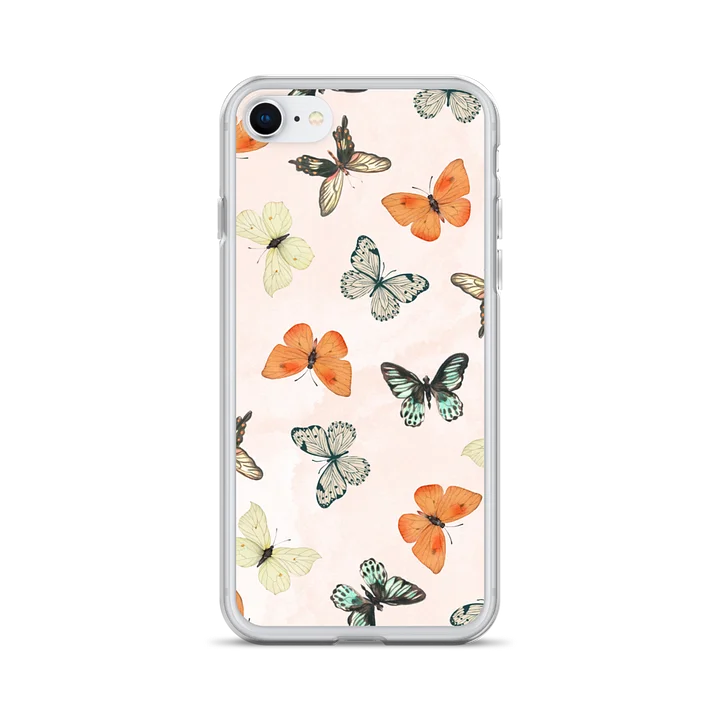 Peach Butterfly Scatter Clear iPhone® Case product image (28)