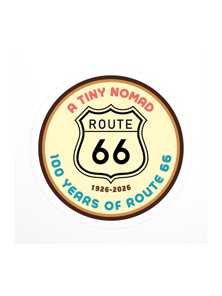 Limited Edition Tiny Nomad x Route 66 Sticker product image (1)