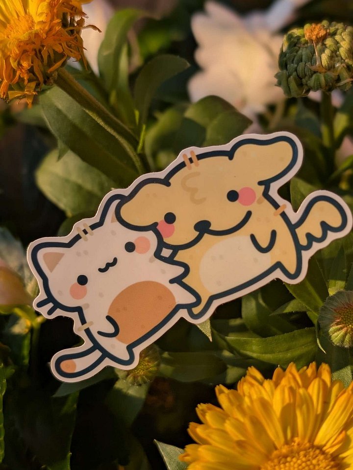 Suni and Luna Love Sticker product image (2)