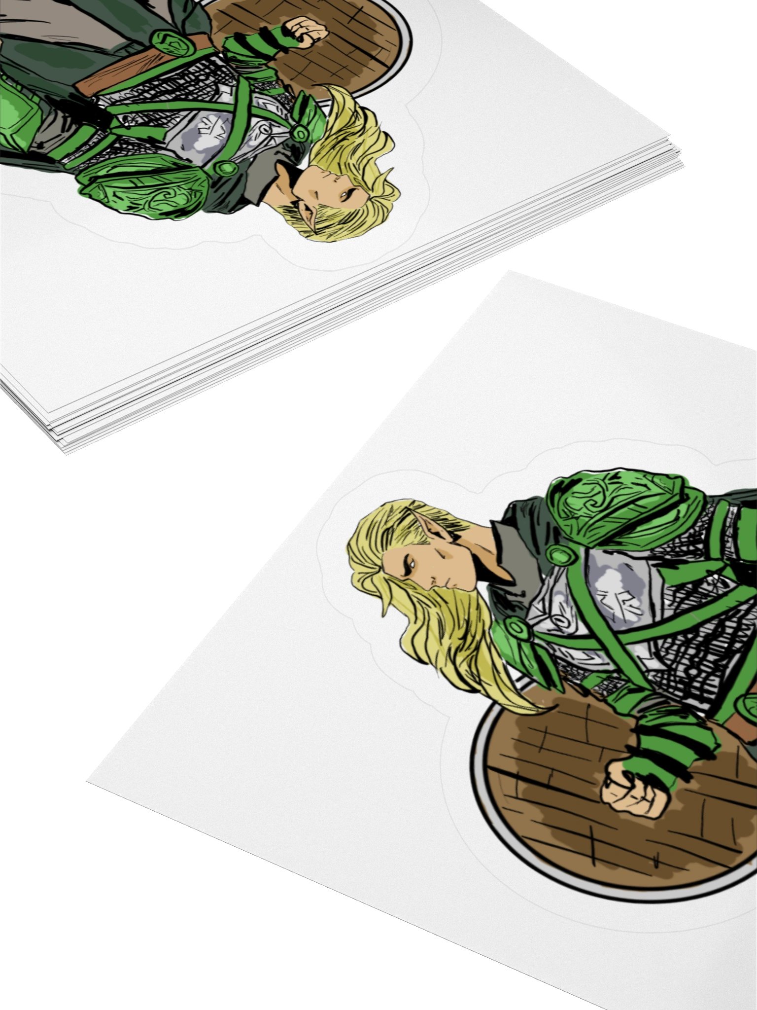 Elven Paladin Sticker product image (11)