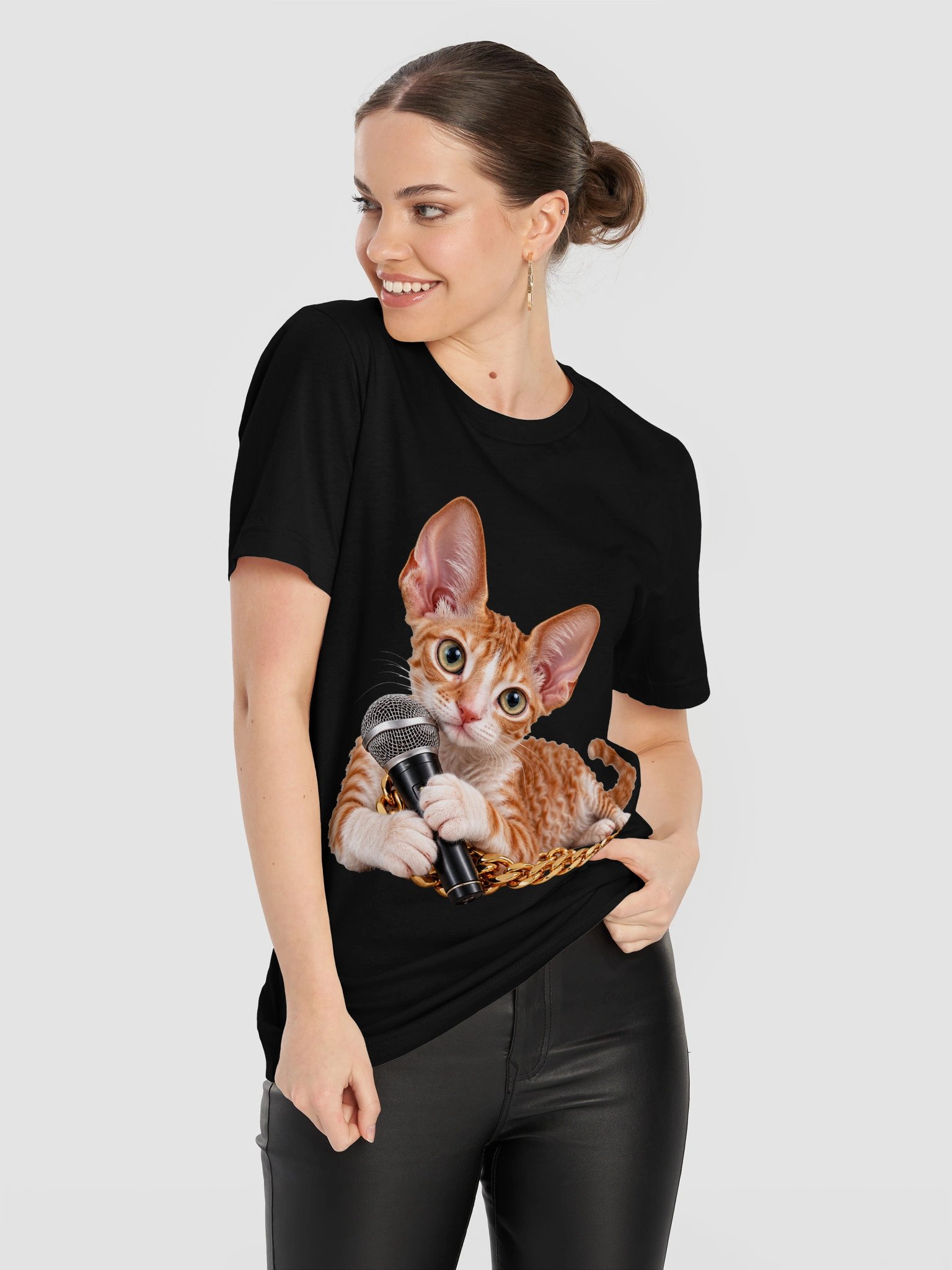 Hip Hop Cornish Rex Kitten – 11 Color Unisex Tee product image (118)