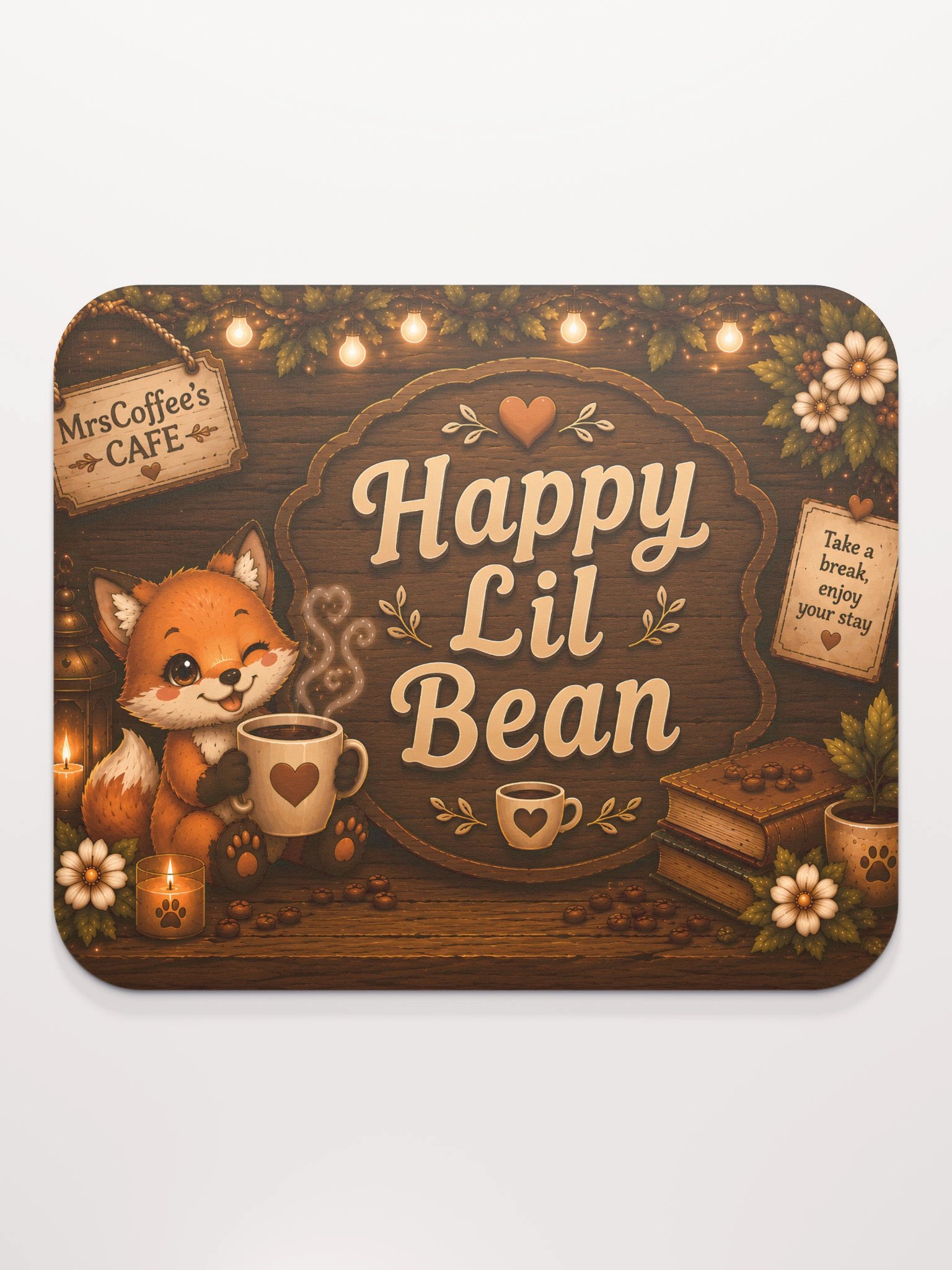 happy Lil Bean Mouse Pad product image (2)