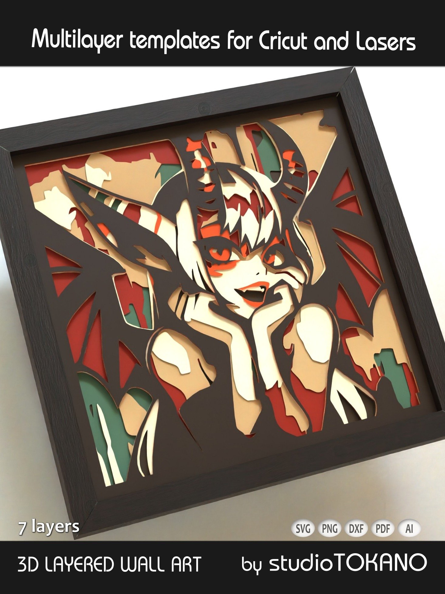 Cute Demon Multi layered Shadowbox product image (4)