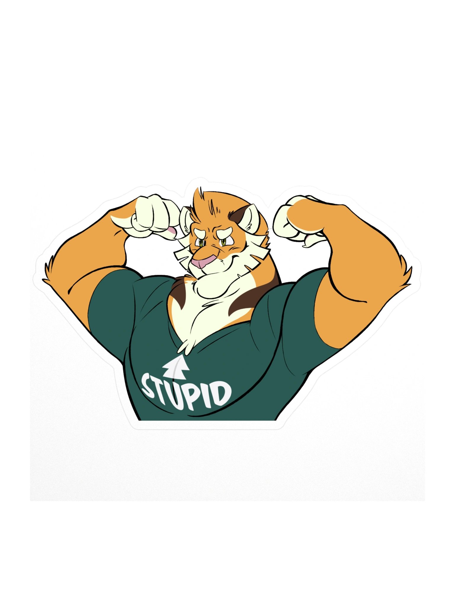 Tiger Strength Sticker (Stupid Version) product image (1)