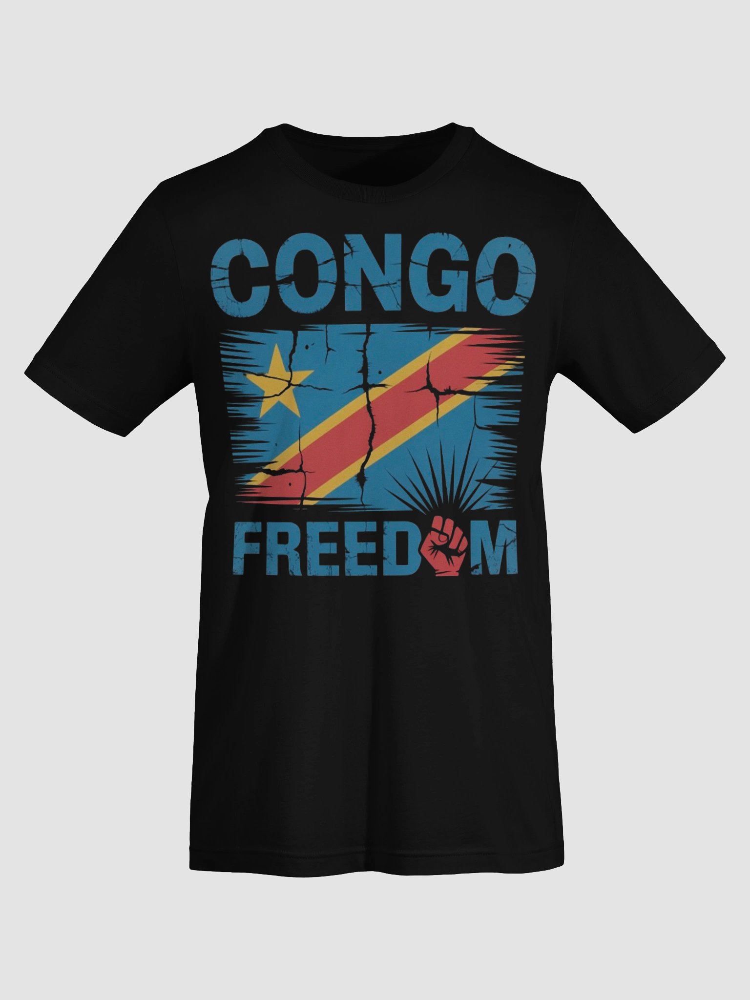 Vintage Democratic Republic of the Congo Africa African Flag Supersoft T-shirt product image (73)