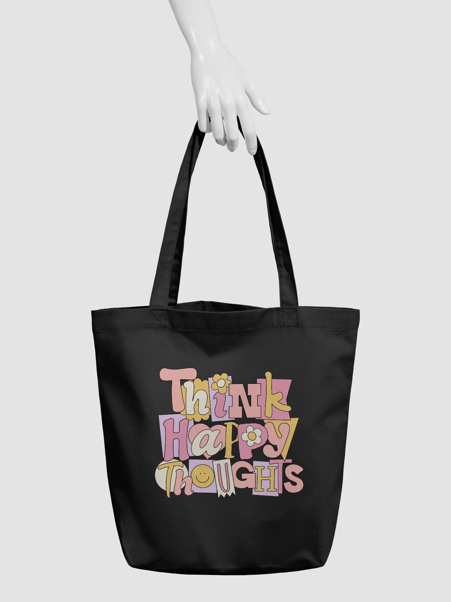 Carry Joy with the Think Happy Thoughts Tote Bag Collection product image (5)