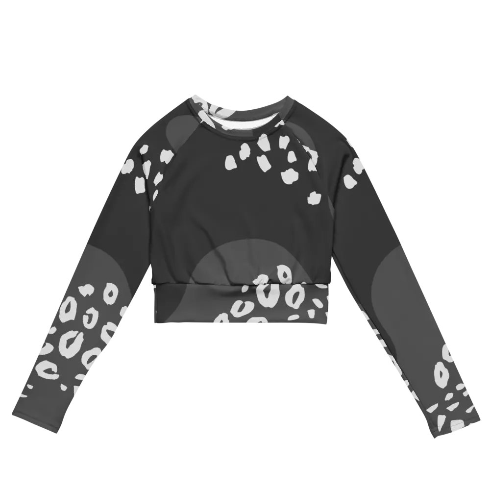 Grey Dynamic Animal Print Crop Top product image (2)