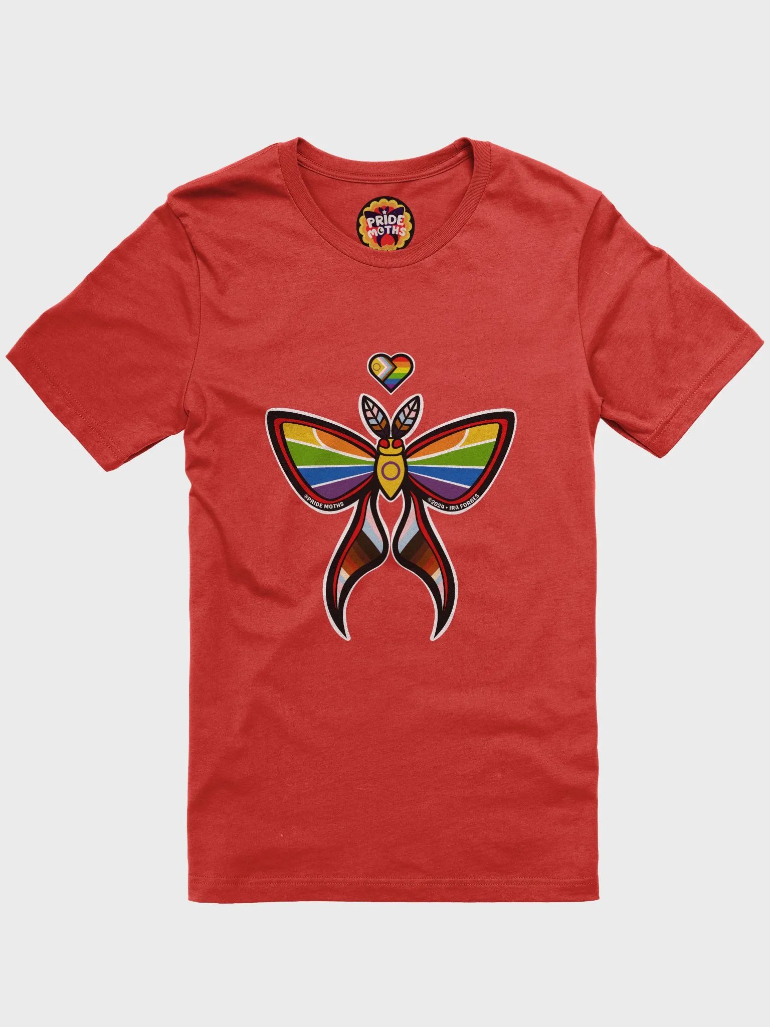 № 1 | PROGRESS PRIDE MOTH | SHORT SLEEVE TEE | T-SHIRT product image (1)