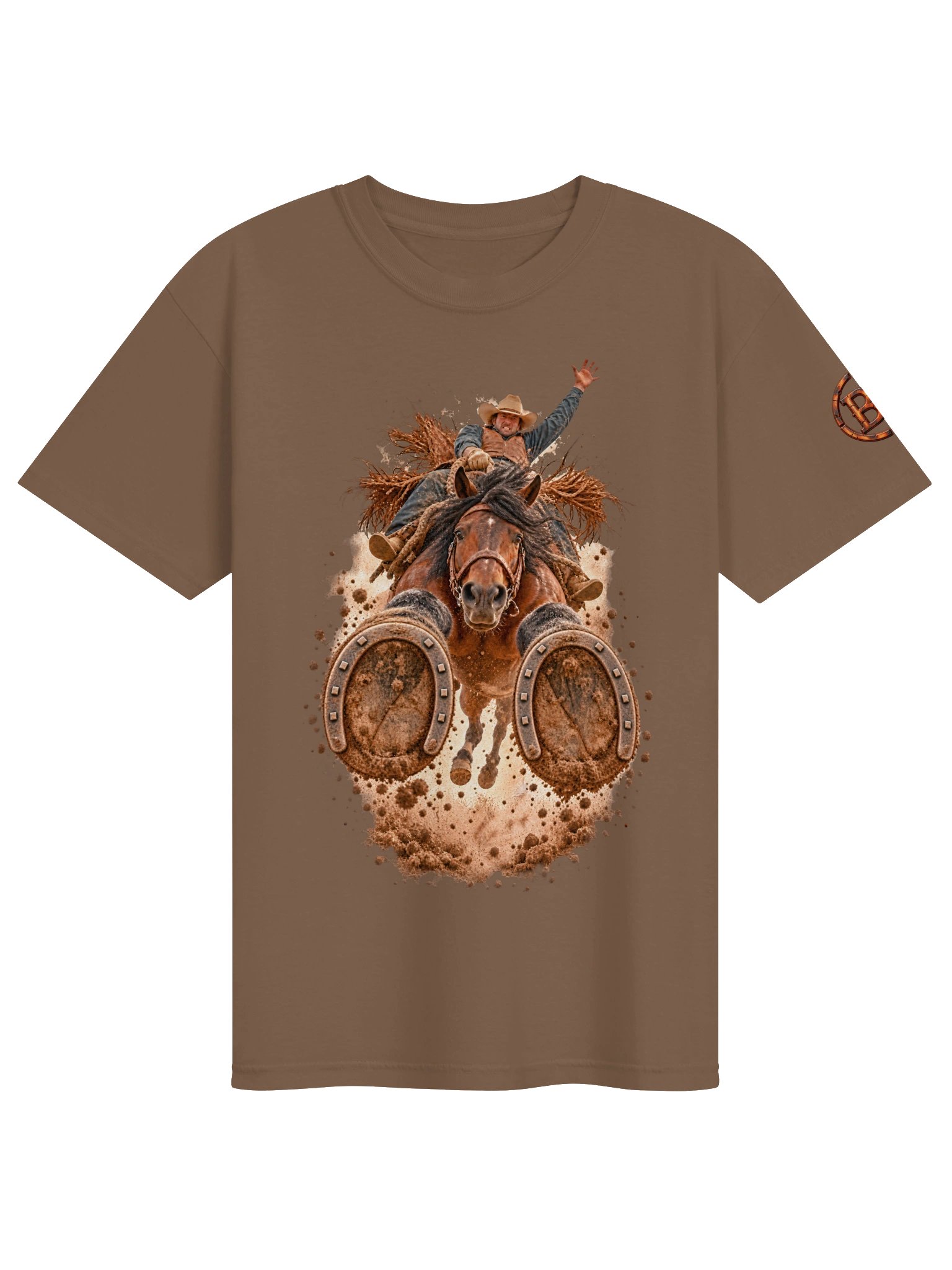 Bareback Riding Shirt — Two-Sided POV Rodeo Tee | Broken Roughstock™ product image (3)