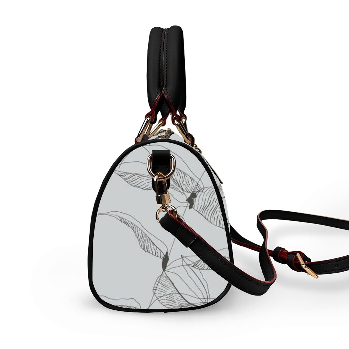 Minimalist Leaf Sketch Satchel Handbag product image (4)