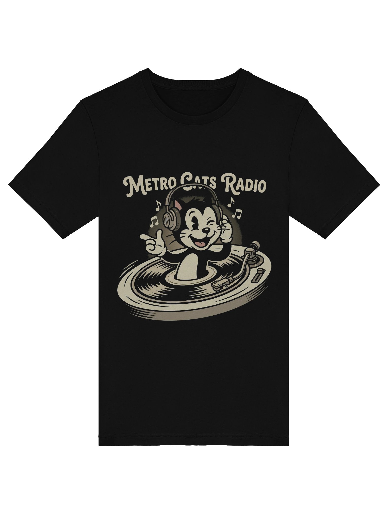Metro Cats Radio Supersoft T-Shirt: Purr-fect Music Style product image (5)
