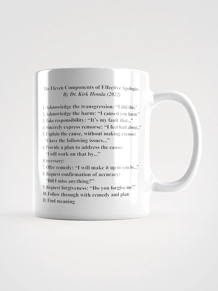 Effective Apologies - White Mug product image (2)