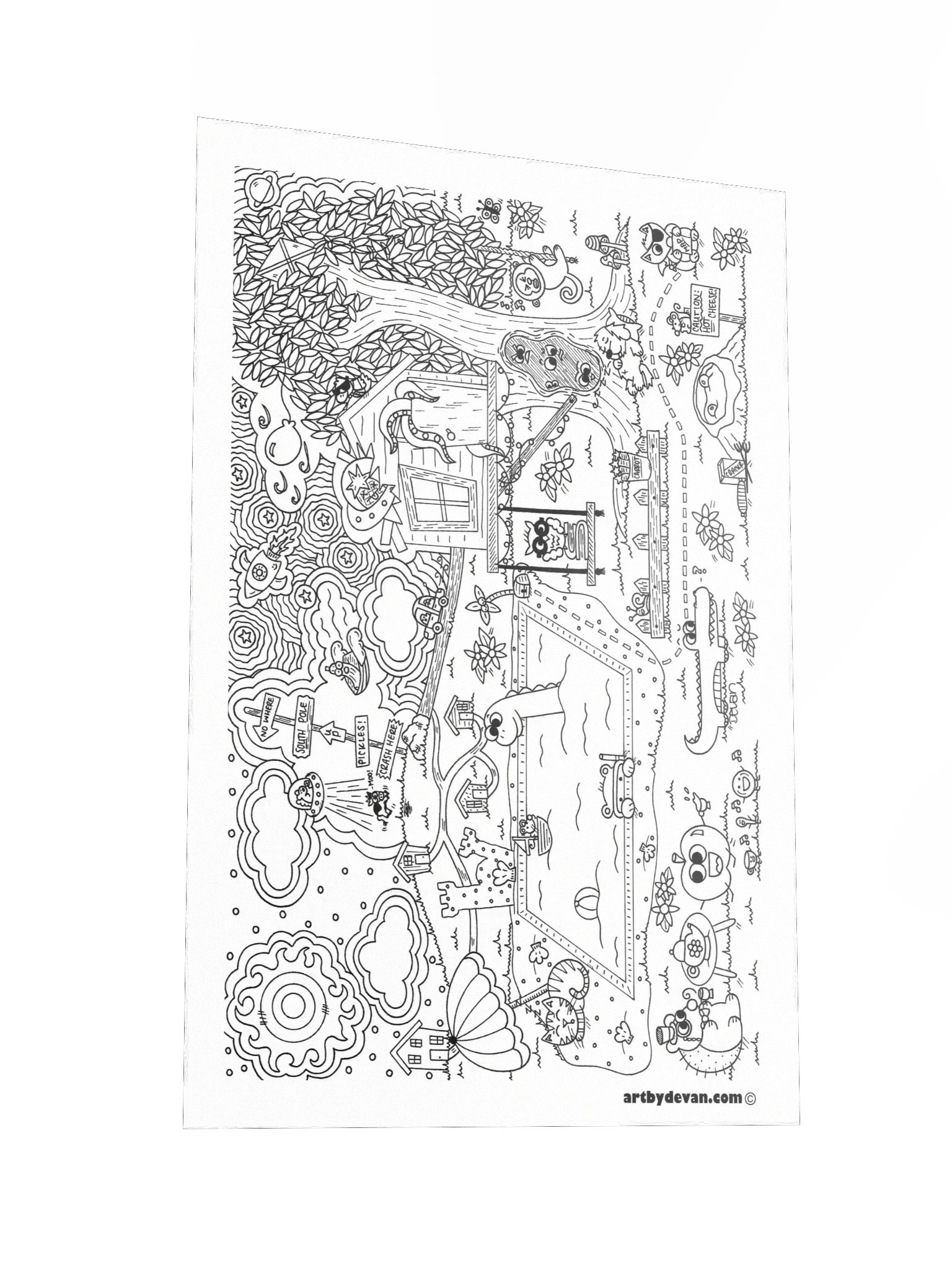 Color Your Own Art: Friendly Inspired Art product image (2)