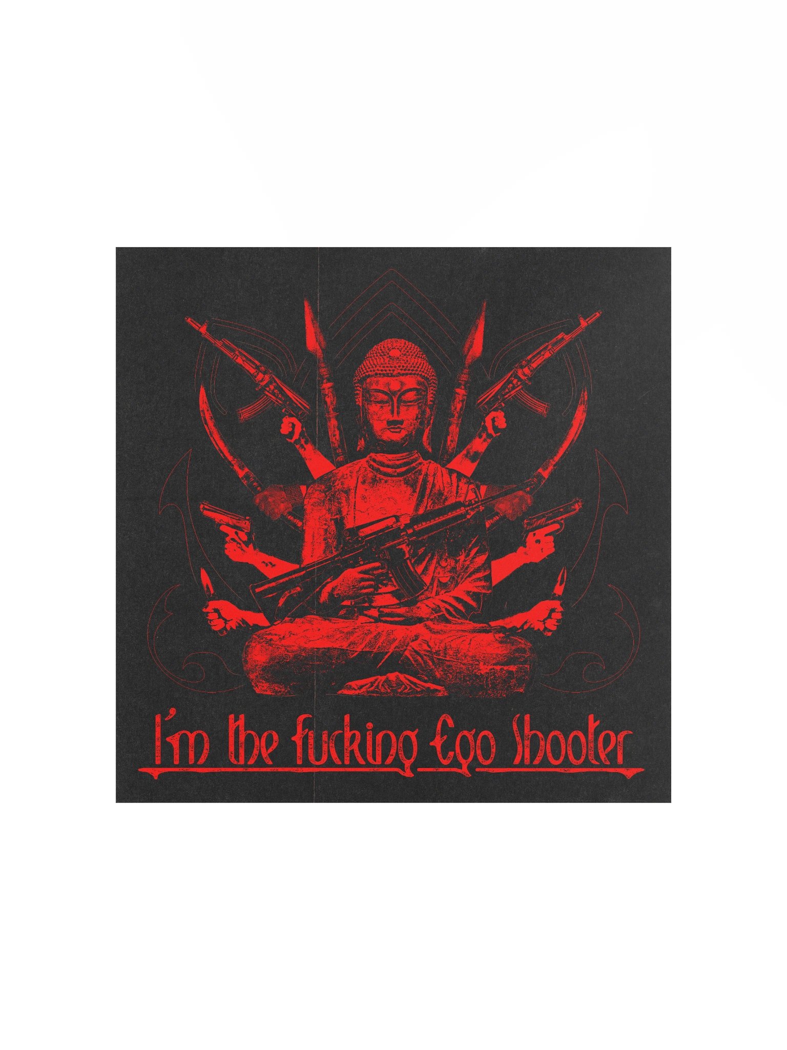 "BAD BUDDHA" POSTER RED product image (2)